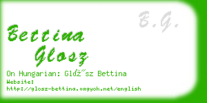 bettina glosz business card